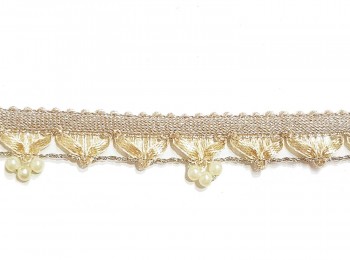 Golden Pearl Lace with Gota Work For Dupattas and Suits